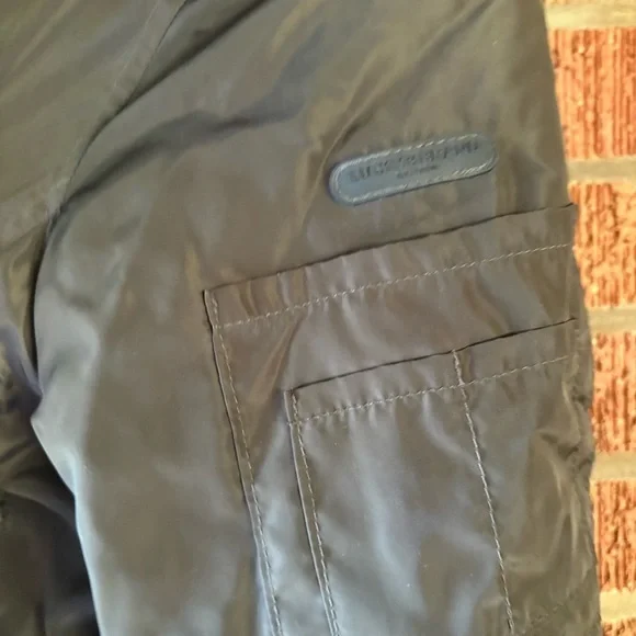 Lucky Brand Olive Green Utility Windbreaker Cinched Jacket Size Small - Picture 9 of 10